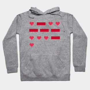 Morse code love Hoodie